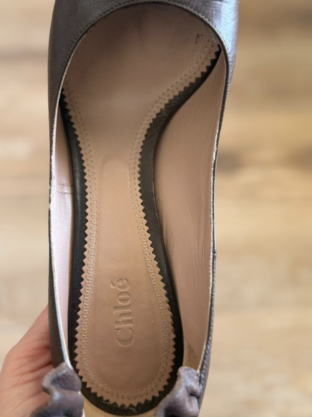 Chloe Ruffle-Back Heels, Size 40 - Picture 5 of 10